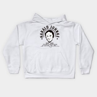 Harald Juhnke Portrait Logo - „Ich hasse Silvester“ Quote Design Kids Hoodie